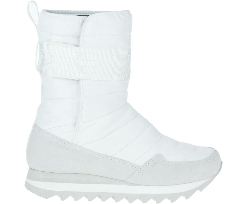 Merrell Boots White - Alpine Tall Strap Polar Waterproof - Womens 68IMFDWLY